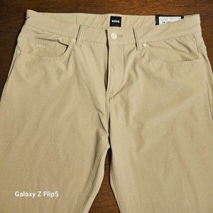 Hugo Boss Delaware Jeans Light Biege Stretch Denim Size 33/32